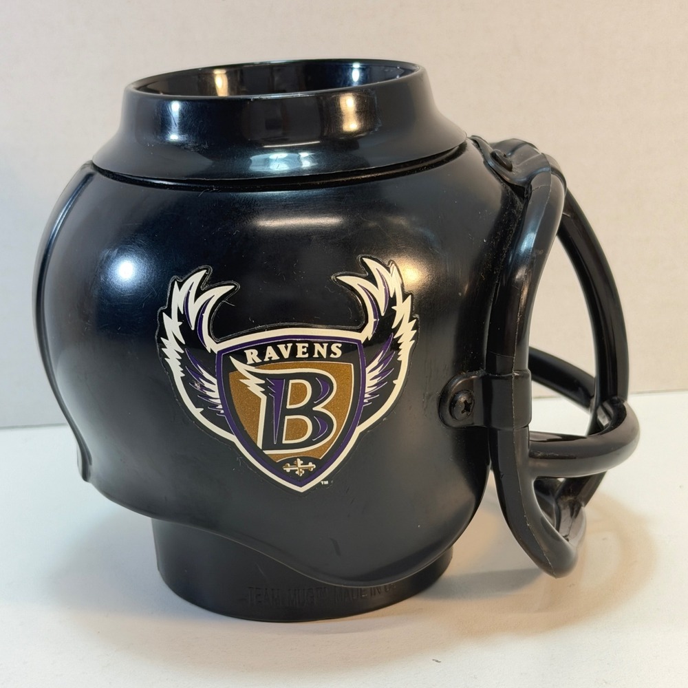 Baltimore Ravens Helmet Mug Team NFL Black Vintage Football Cup FanMug